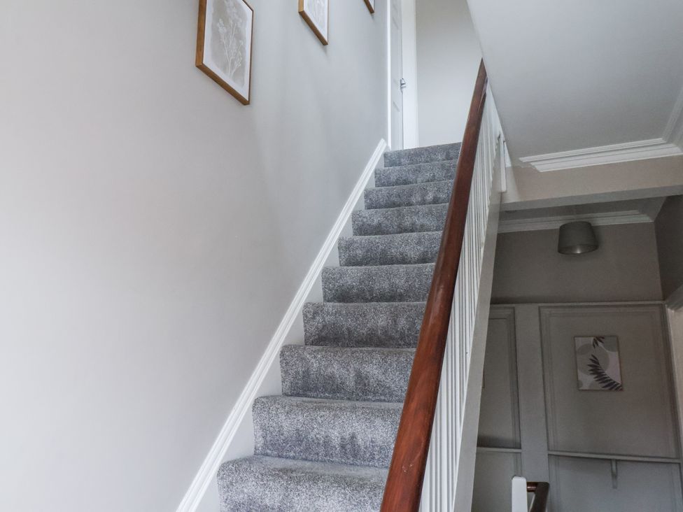 Stairs leading to upper floor in Tennyson House Scarborough