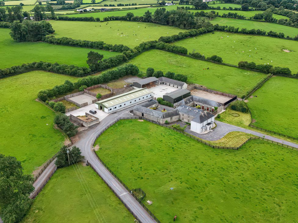 A farmhouse with barn and fields in Kilbeg near Borris-In-Ossory, County Laois
