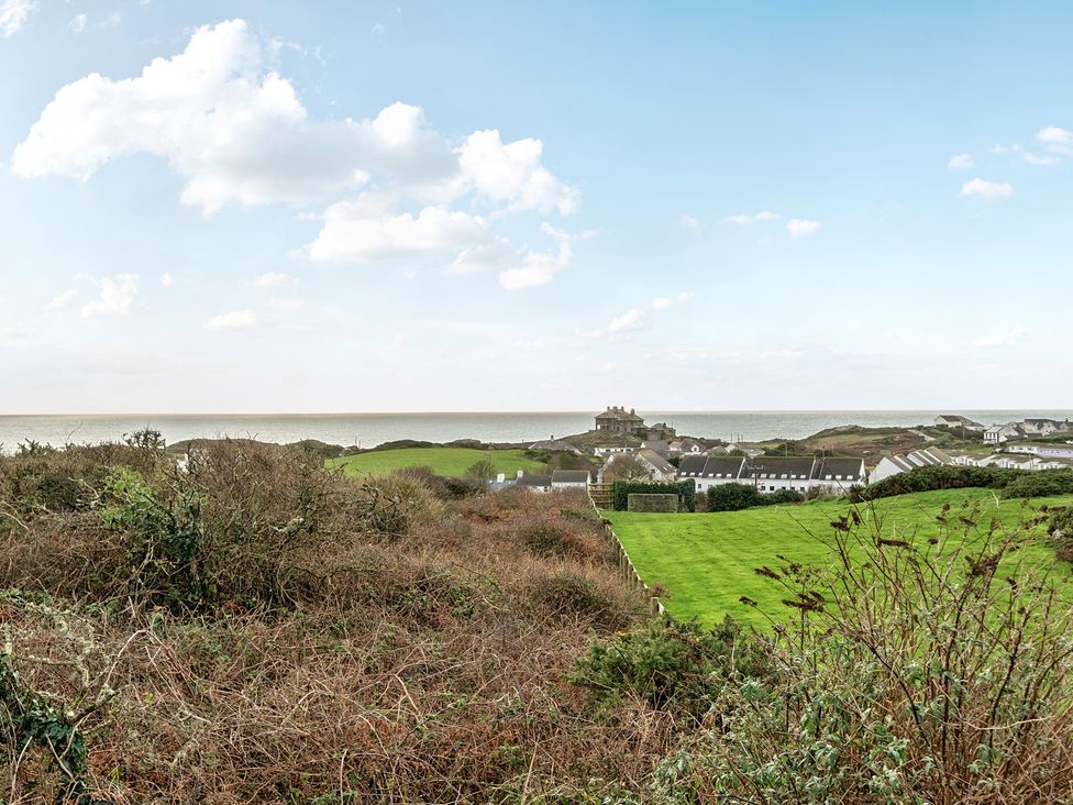 A view of sea and hills at Curragho in Trearddur Bay