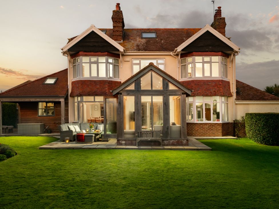 A house with a garden and patio at Summerfield in Deganwy