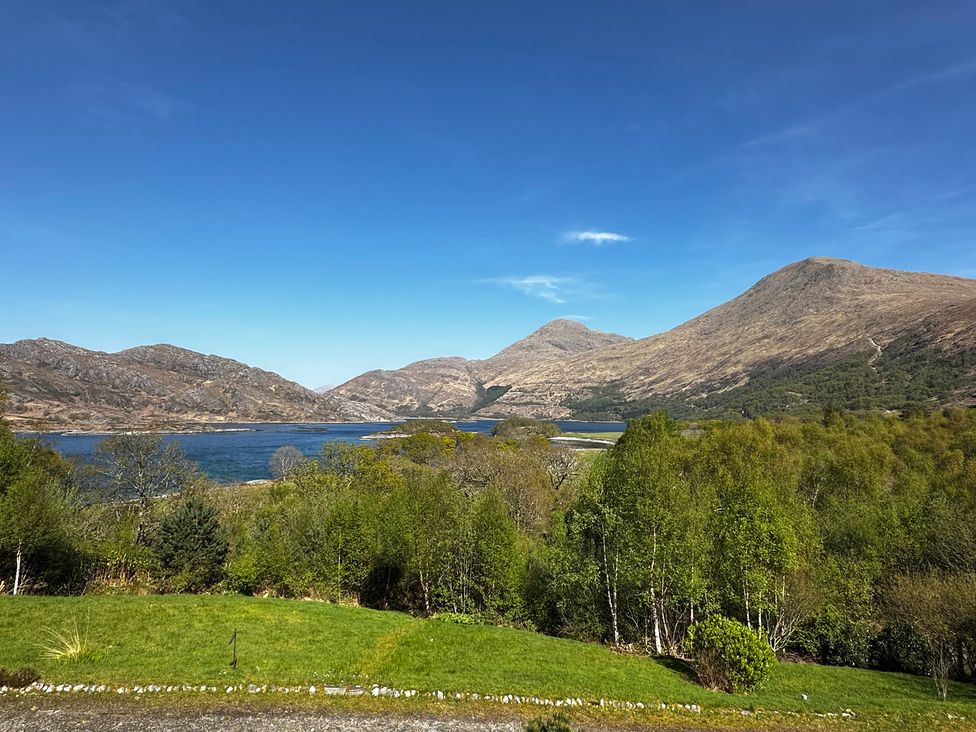 A view of mountains and a lake at Thistle Do Lochailort