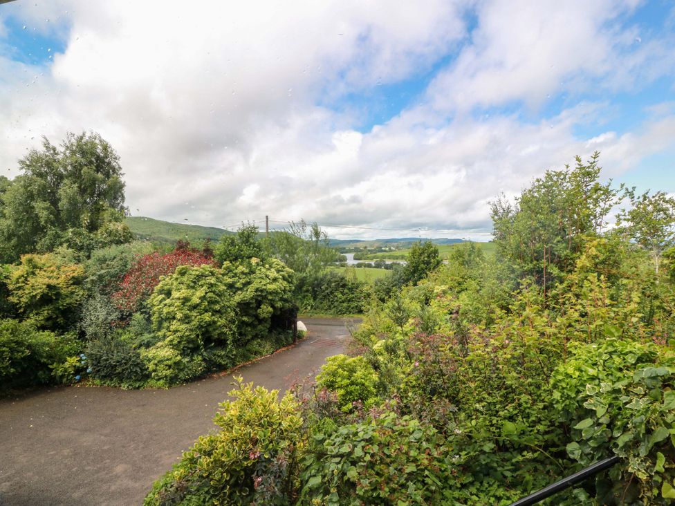 A view of trees and water from the property at Knockendoch in New Abbey