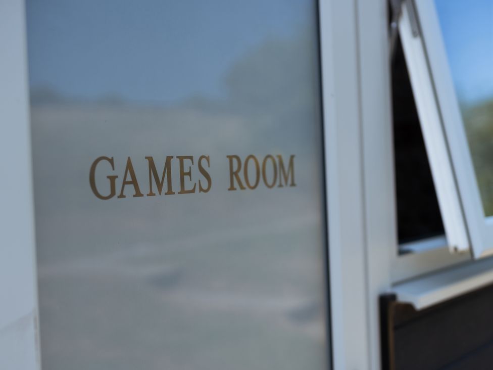 A games room sign at Newfield Farm Cottages in Pimperne near Blandford Forum