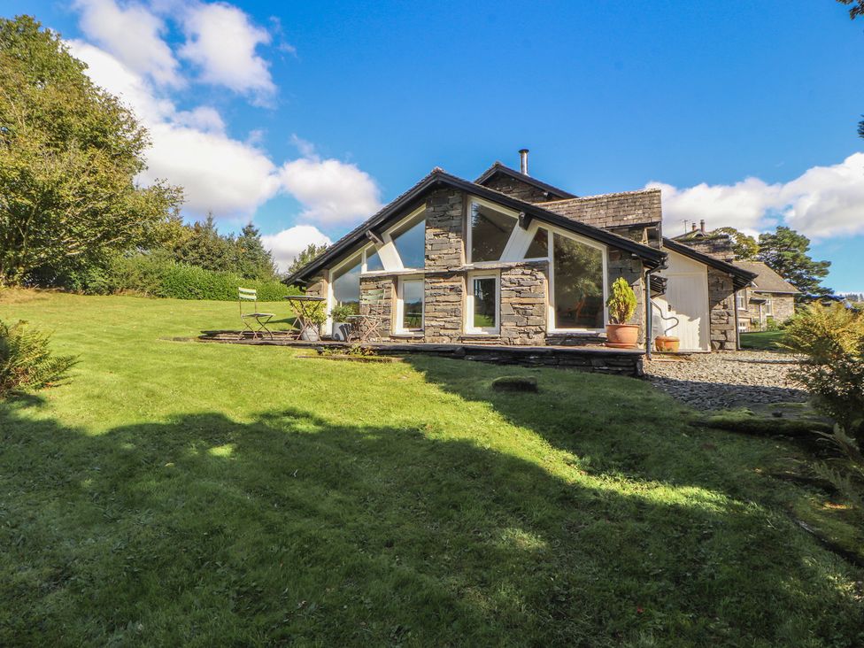 A house with patio and garden area at Hawkshead Hall in Hawkshead