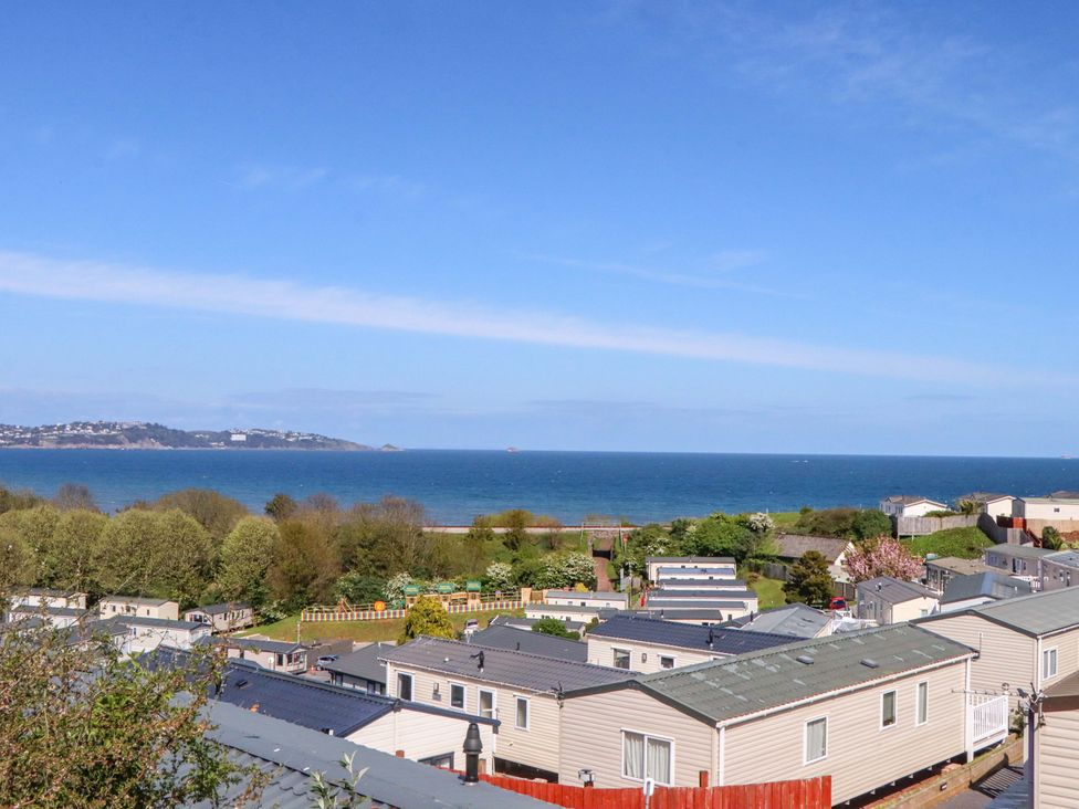 View of the sea and caravans at 213 Seaview Caravan