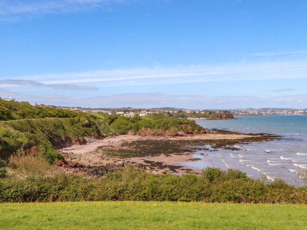 A coastal view with cliffs and sea at 213 Seaview Caravan