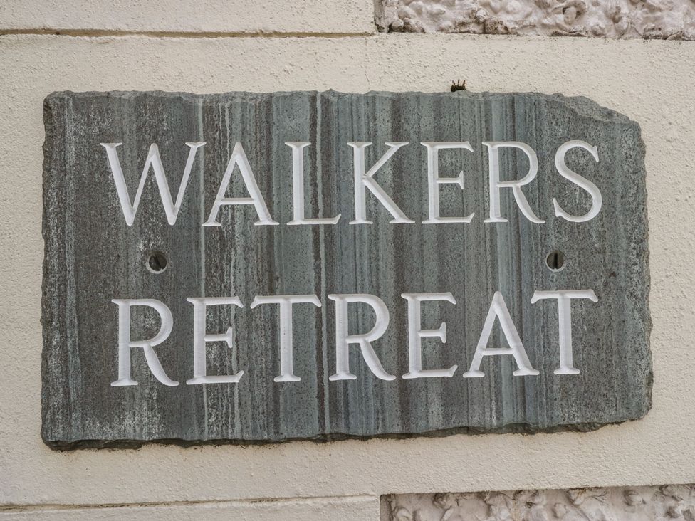 A sign with the text Walkers Retreat at Walkers Retreat in Keswick