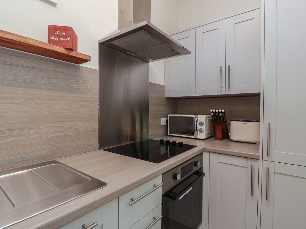 A kitchen with appliances and fixtures at South Segganwell - Culzean Castle in Maybole