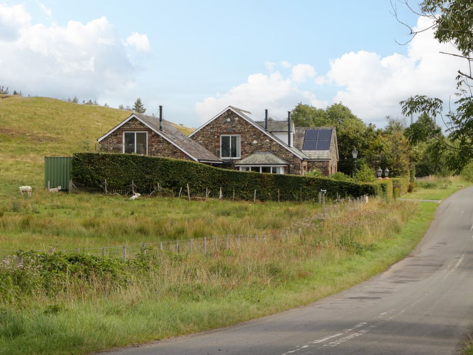 A house with solar panels near a road at Sherriff in Troutbeck, near Keswick