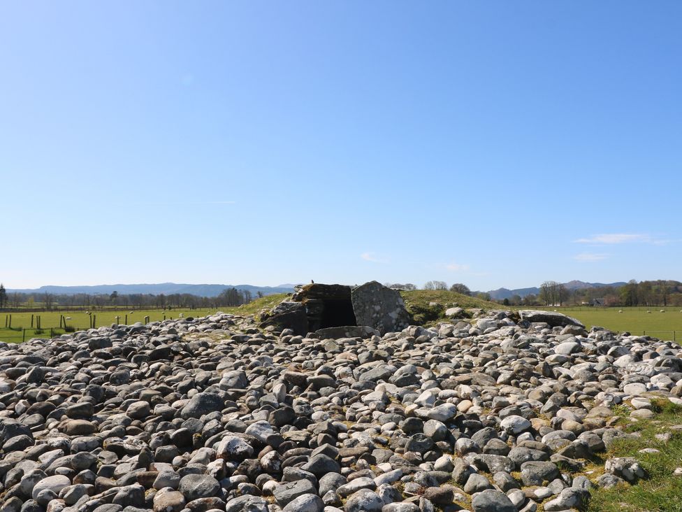 A stone structure surrounded by rocks at Kilmartin View, Netherlargie Farm