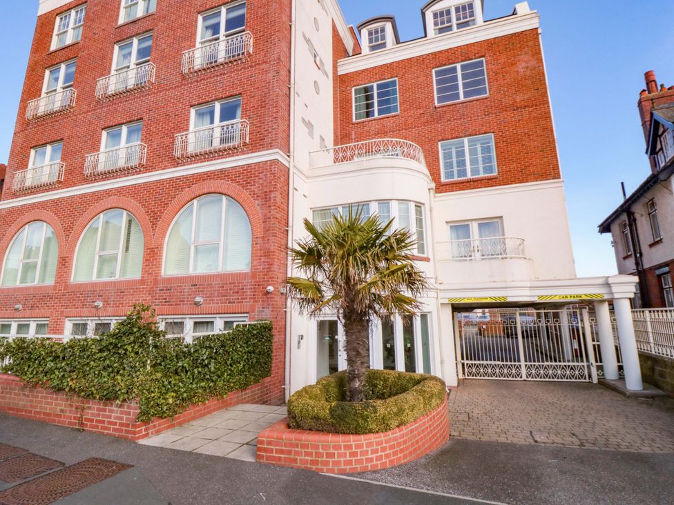 A building exterior with palm tree at Sail Away, 17 Union Mill, Whitby