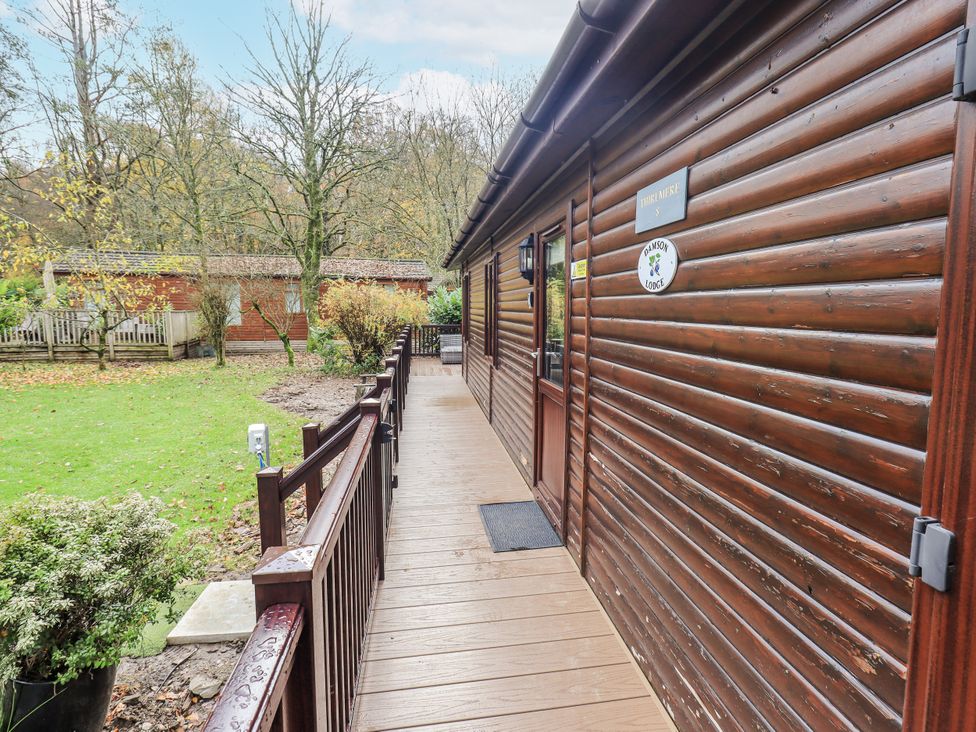 An outdoor view of Damson Lodge at Thirlmere 8, White Cross Bay, Windermere