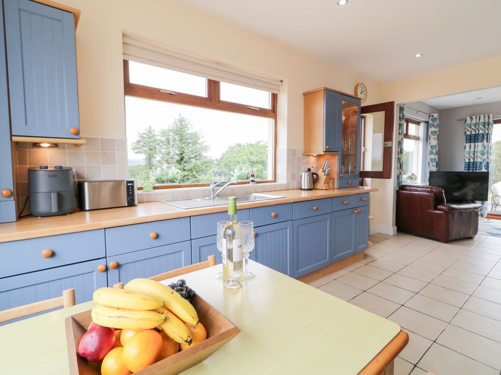 A kitchen with a countertop and sink at Ard na Gréine Glenties, County Donegal