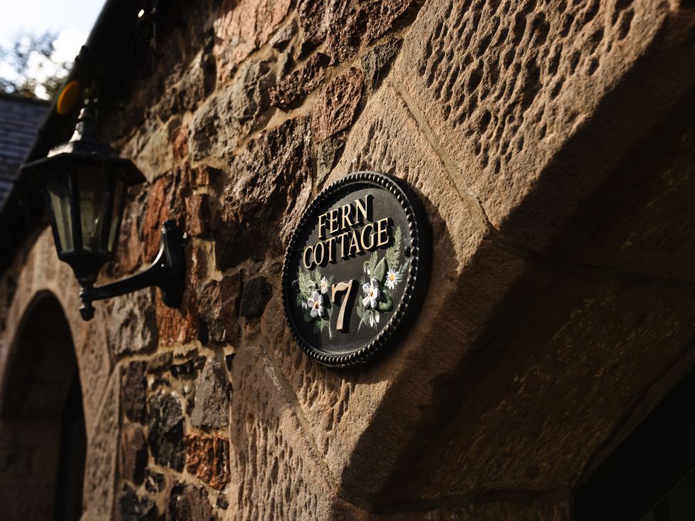 A sign for Fern Cottage at Akeld near Wooler