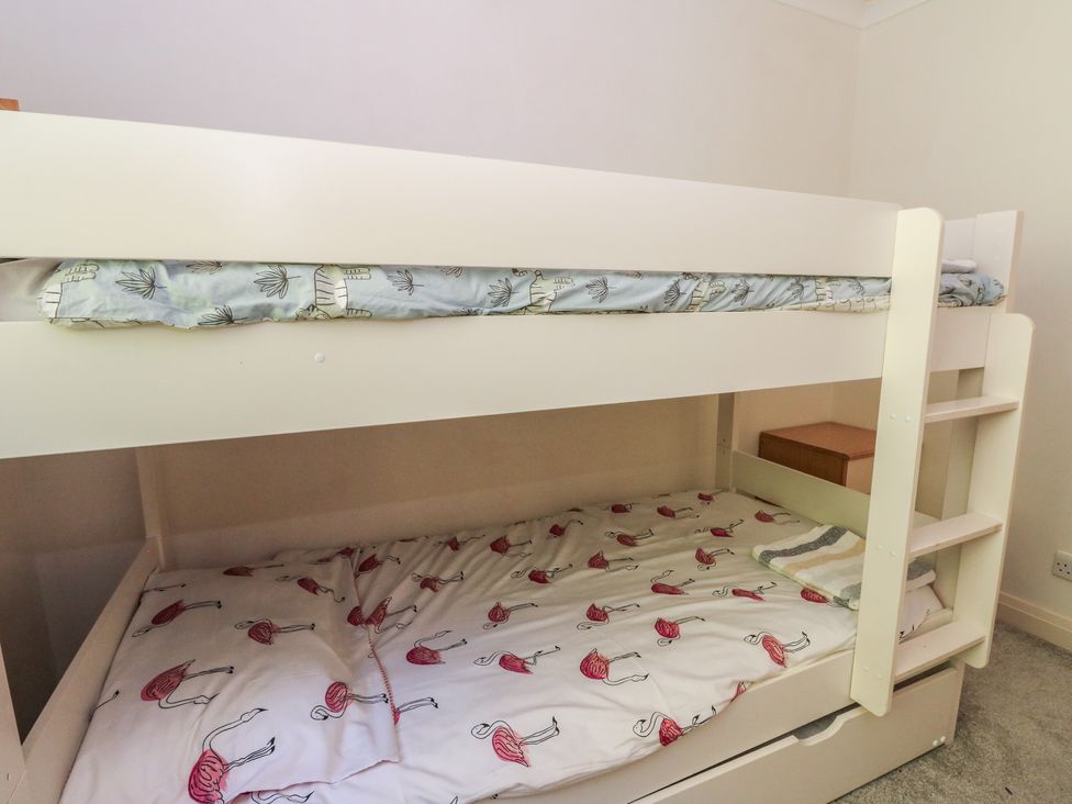 A bunk bed in a bedroom at Allt An Dorran in Salen