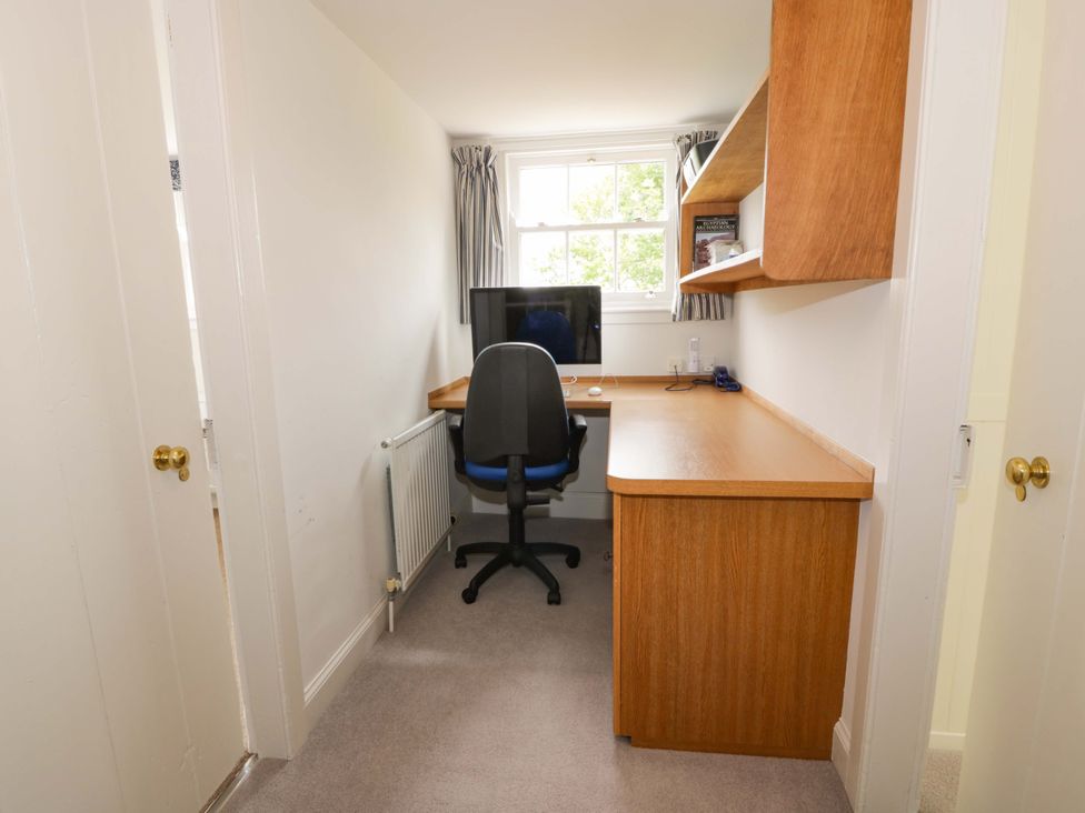 An office with a desk and computer at Townhead of Auchenbainzie near Thornhill
