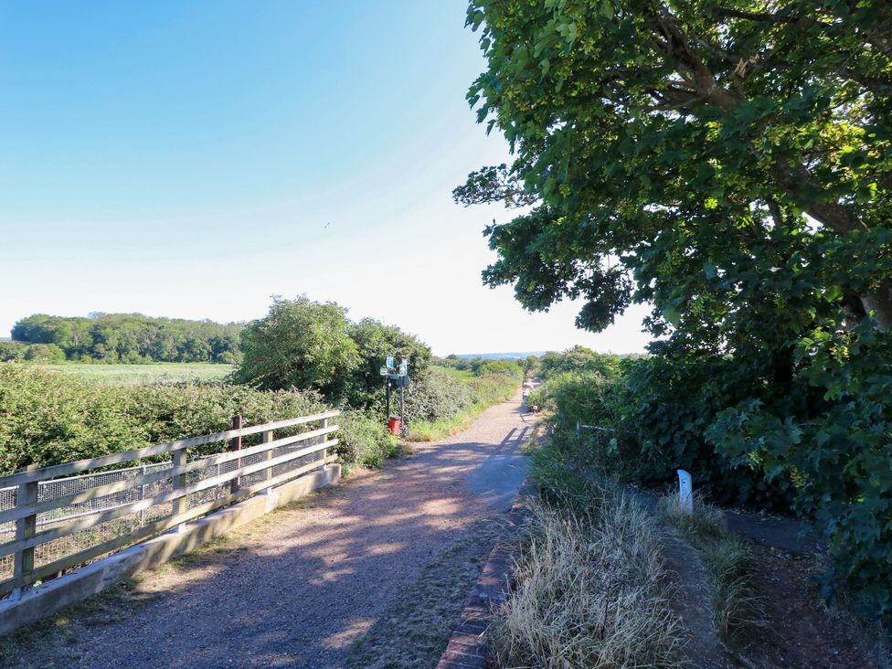 A path with trees on the side near Merrilees in Yarmouth