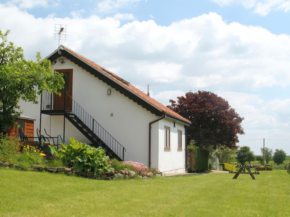 A house with stairs and garden at Brush and Boot in Stittenham near York