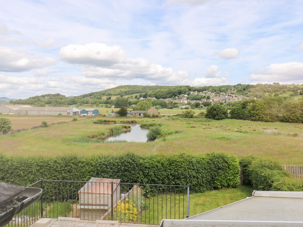 A view of fields and water at Farnhill View Cross Hills