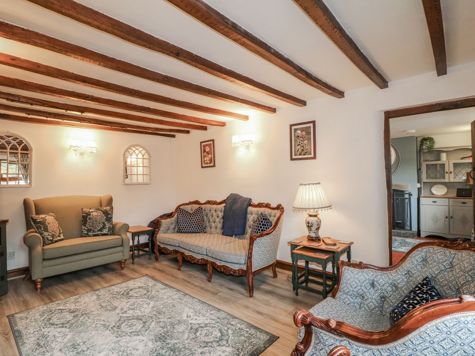 A living room with furniture and decor at Yoxall Cottage Stoke-on-Trent