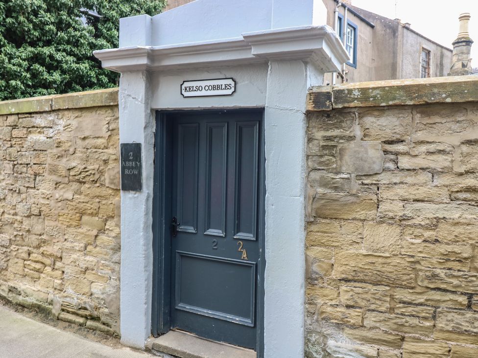 A door labeled 2 Abbey Row in Kelso
