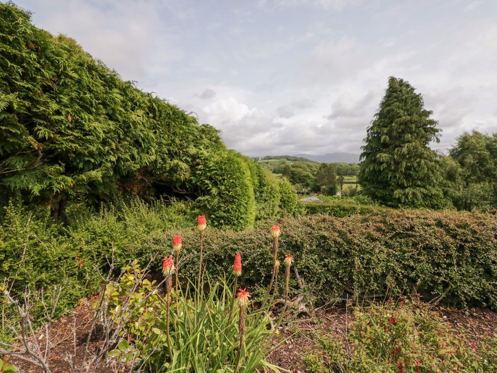 A garden with flowers and shrubs at Eildon Lodge in Gosforth