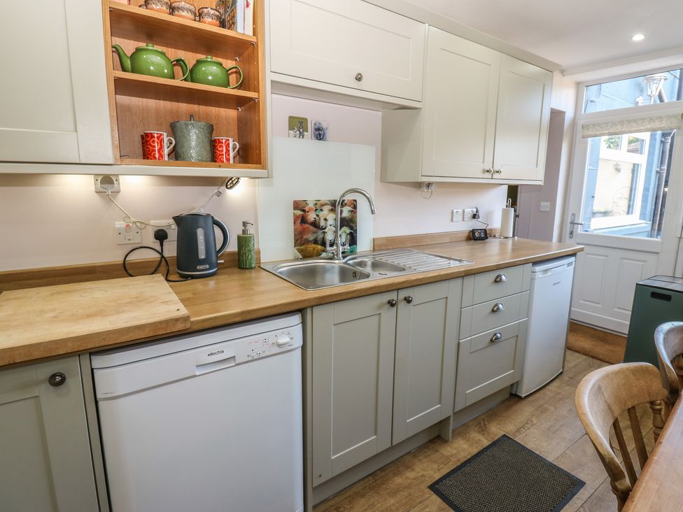 A kitchen with a sink and dishwasher at Banklands Mickleton, Teesdale