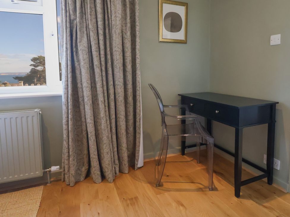 A study with a desk and chair at Westhaven in Lyme Regis