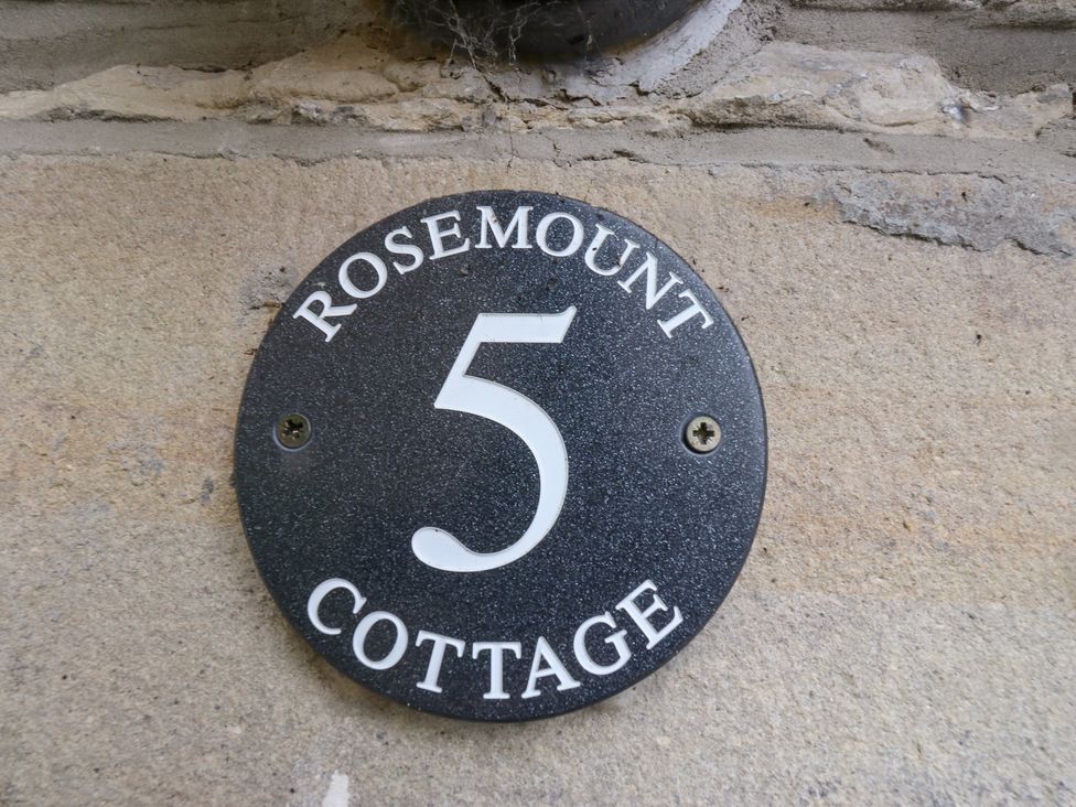 House number sign for Rosemount Cottage 5 in Barnoldswick