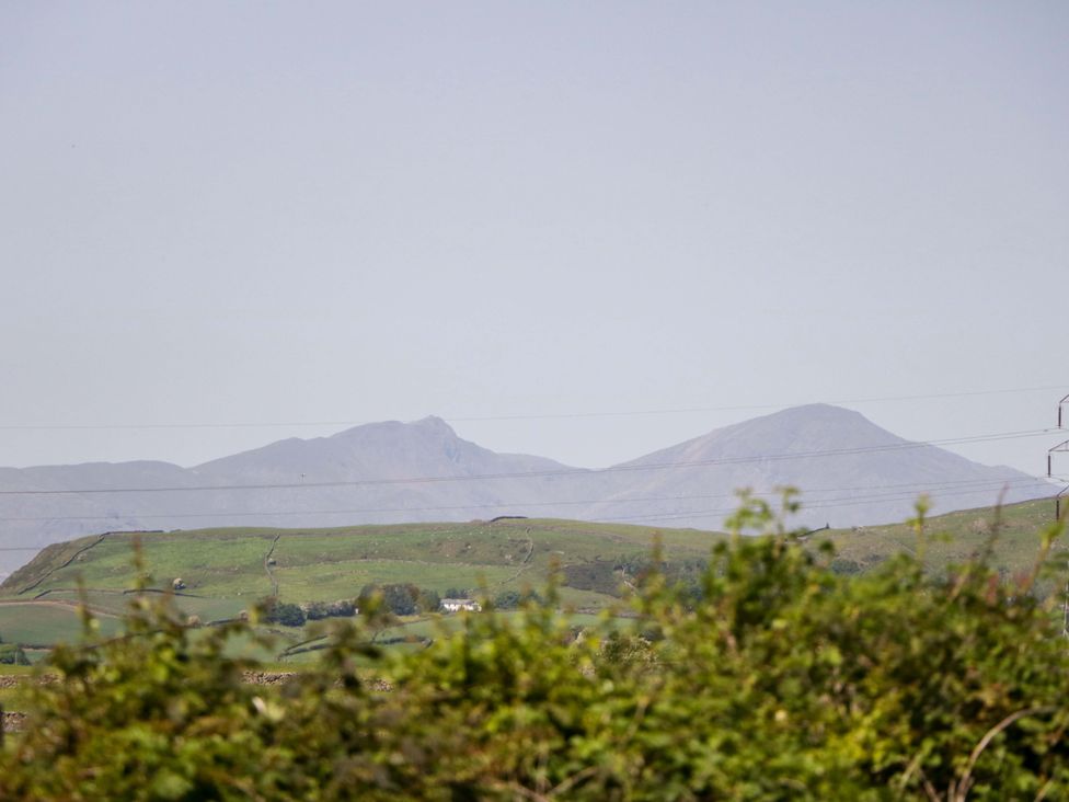 A view of mountains and hills with power lines at Beech in Ulverston