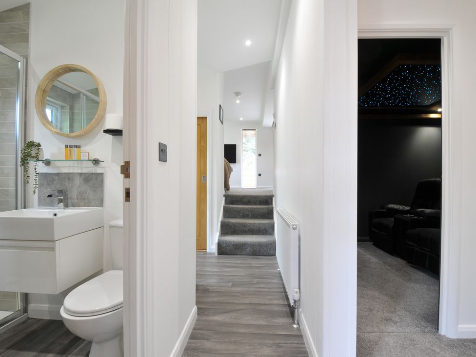 A bathroom with a sink and toilet at 24 Meadow Retreat in Dobwalls