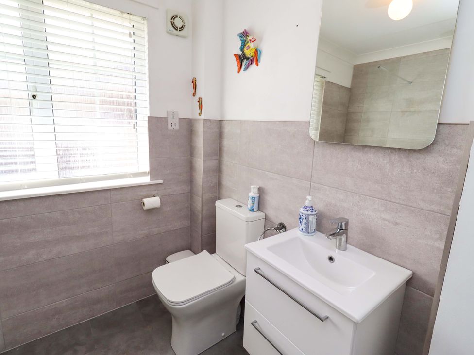 A bathroom with a sink and toilet at 6 Westview in Embleton