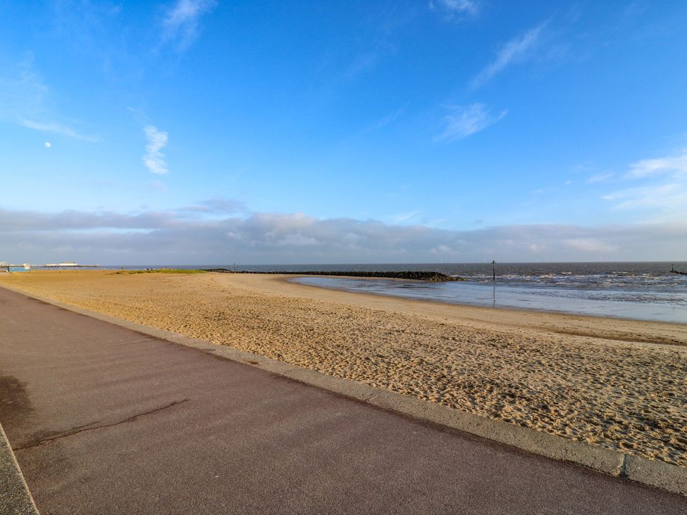 A beach area with sand and water at 79 Selsey Avenue 