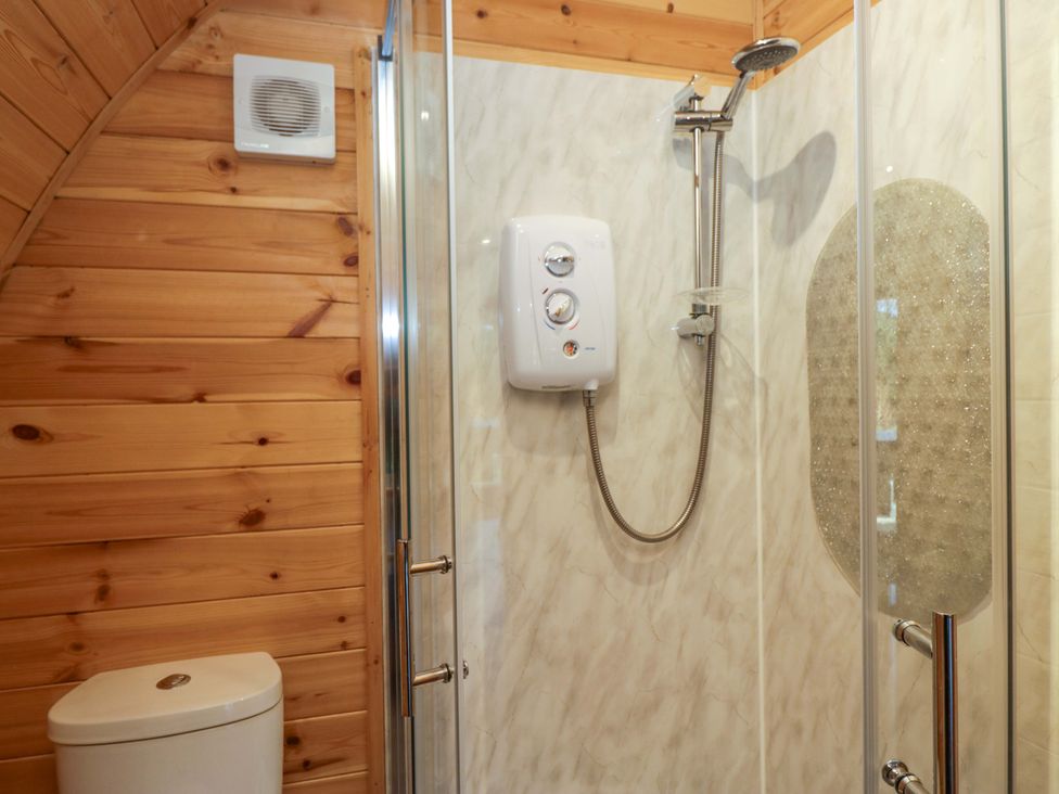 A bathroom with shower and toilet at Cherry in Ulverston