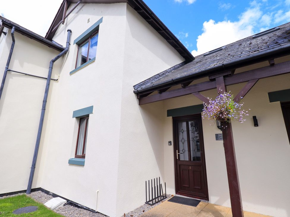 An exterior view of a house entrance at Mallard Cottage in Penrith