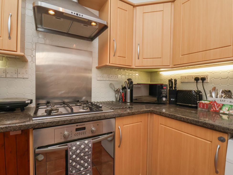 A kitchen with a stove and oven at 35 Moorland Road Scarborough