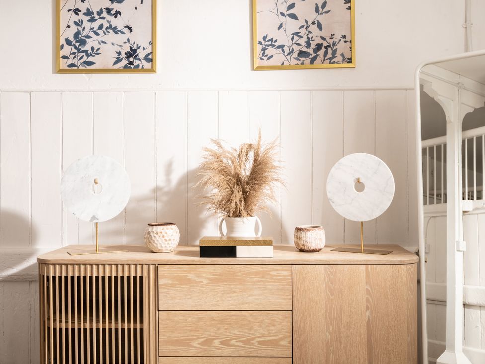 A display of decor on a cabinet at Stable in Blandford Forum