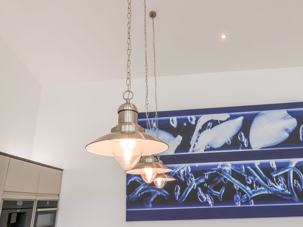 Light fixtures hanging in a kitchen at Meadow View Beverley near Walkington