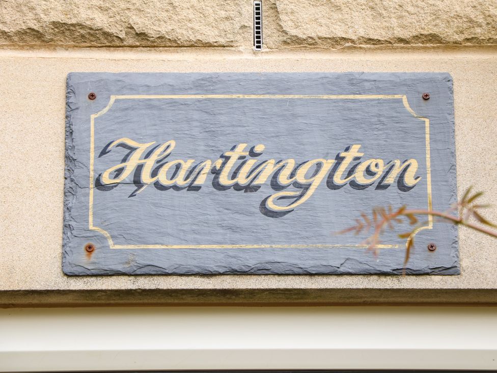 A sign with the name Hartington at Hartington in Darley Moor near Two Dales