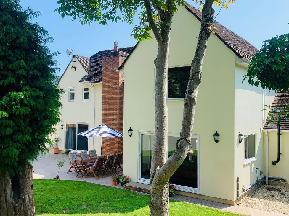 A house with a patio and garden at Brooklands in Uplyme