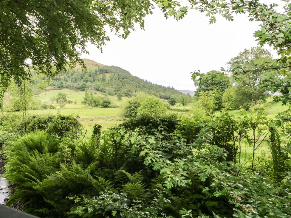 A view of greenery and hills at Derwent Lodge in Keswick