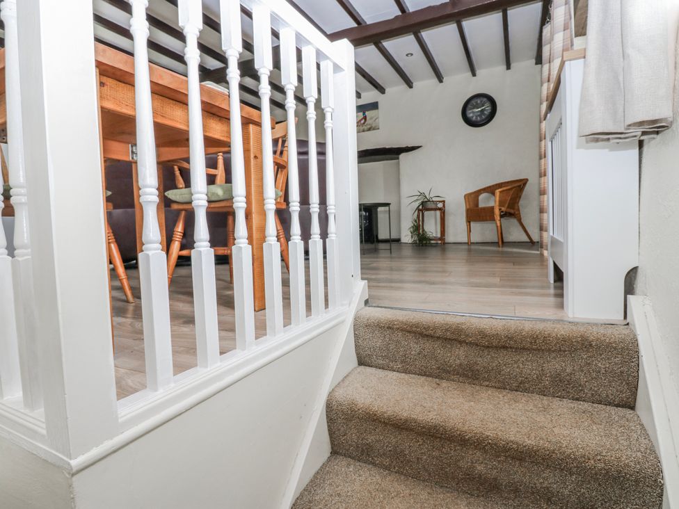 A hallway leading to a dining area at The Granary in Ellingstring near Masham