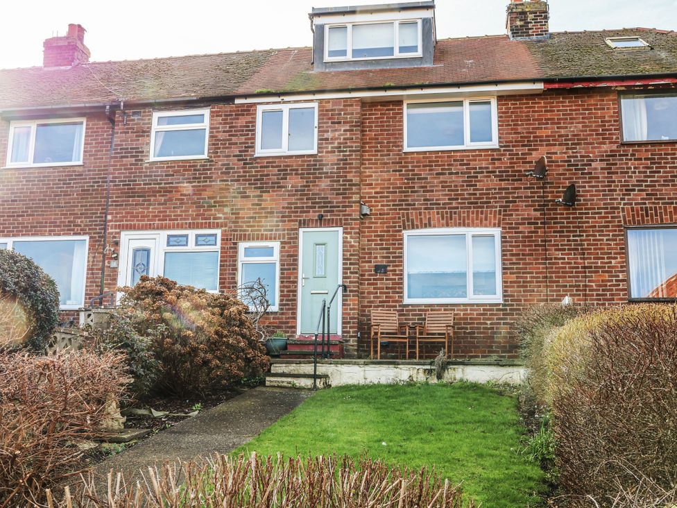 A house with a front door and garden at Whitby View in Whitby