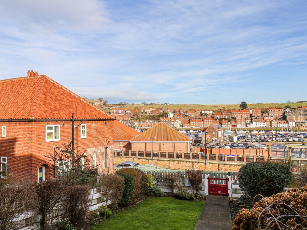 A view of houses and parking area at Whitby View in Whitby