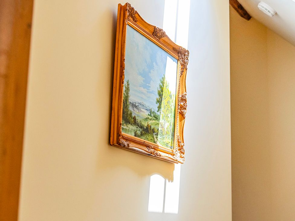 A painting on a wall at The Barn in Corwen