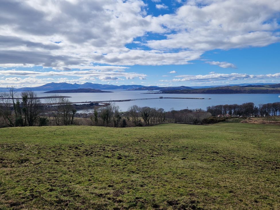 A landscape view of water and mountains at The Old Rectory in Largs