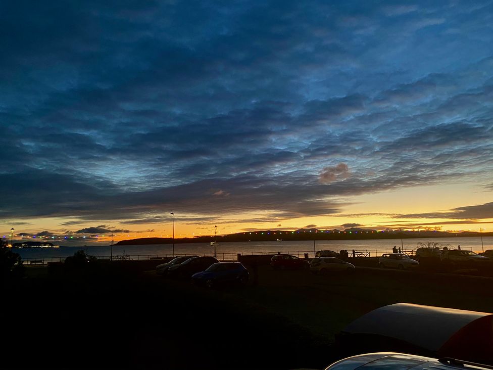 A view of the sea and the sky during sunset at The Old Rectory in Largs