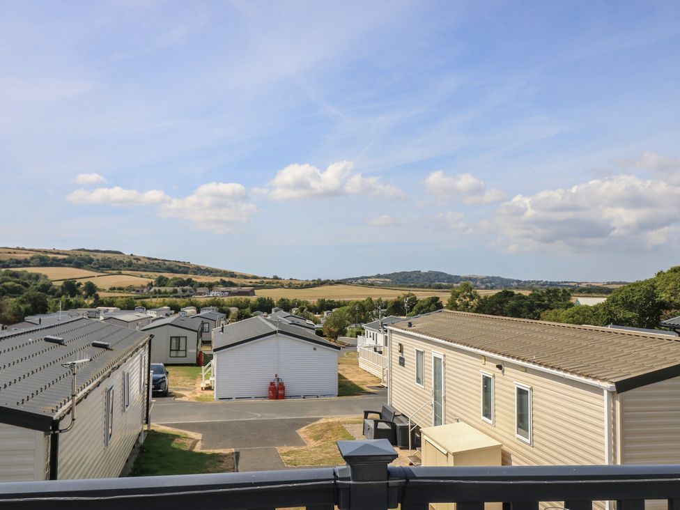 View of holiday homes and landscape at 31 Crosswinds in Bembridge