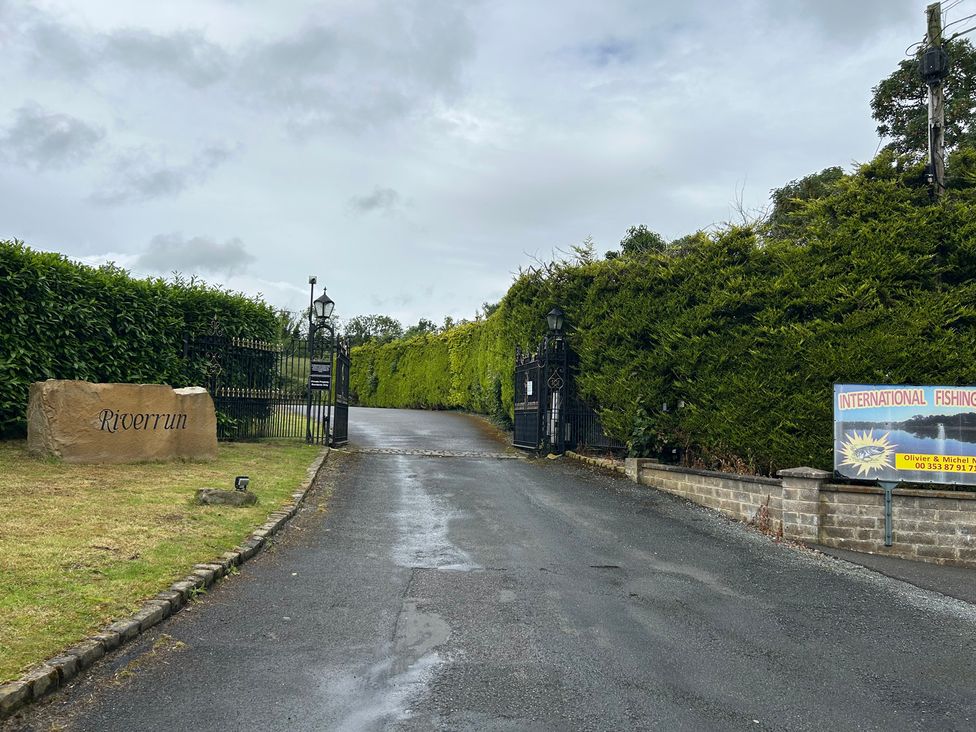 A driveway leading to an entrance at Riverrun in Belturbet