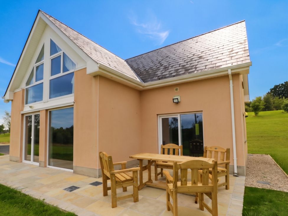 An outdoor area with furniture at 30 River Run, Belturbet, County Cavan